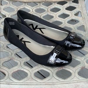 Anne Klein black flats